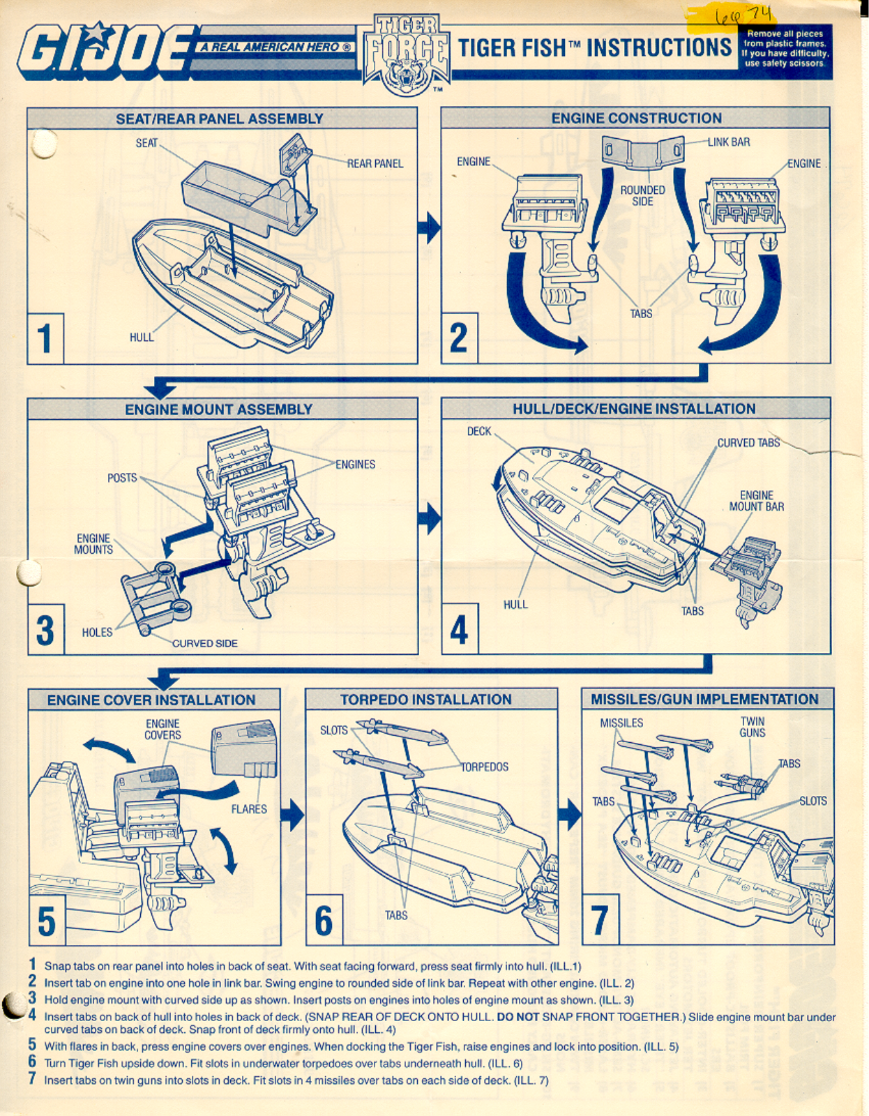 HASBRO GIJoe TigerFish User Manual