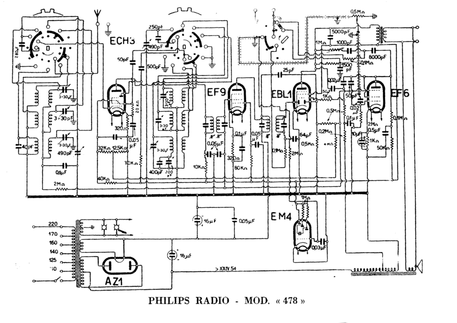 Philips 478 i schematic