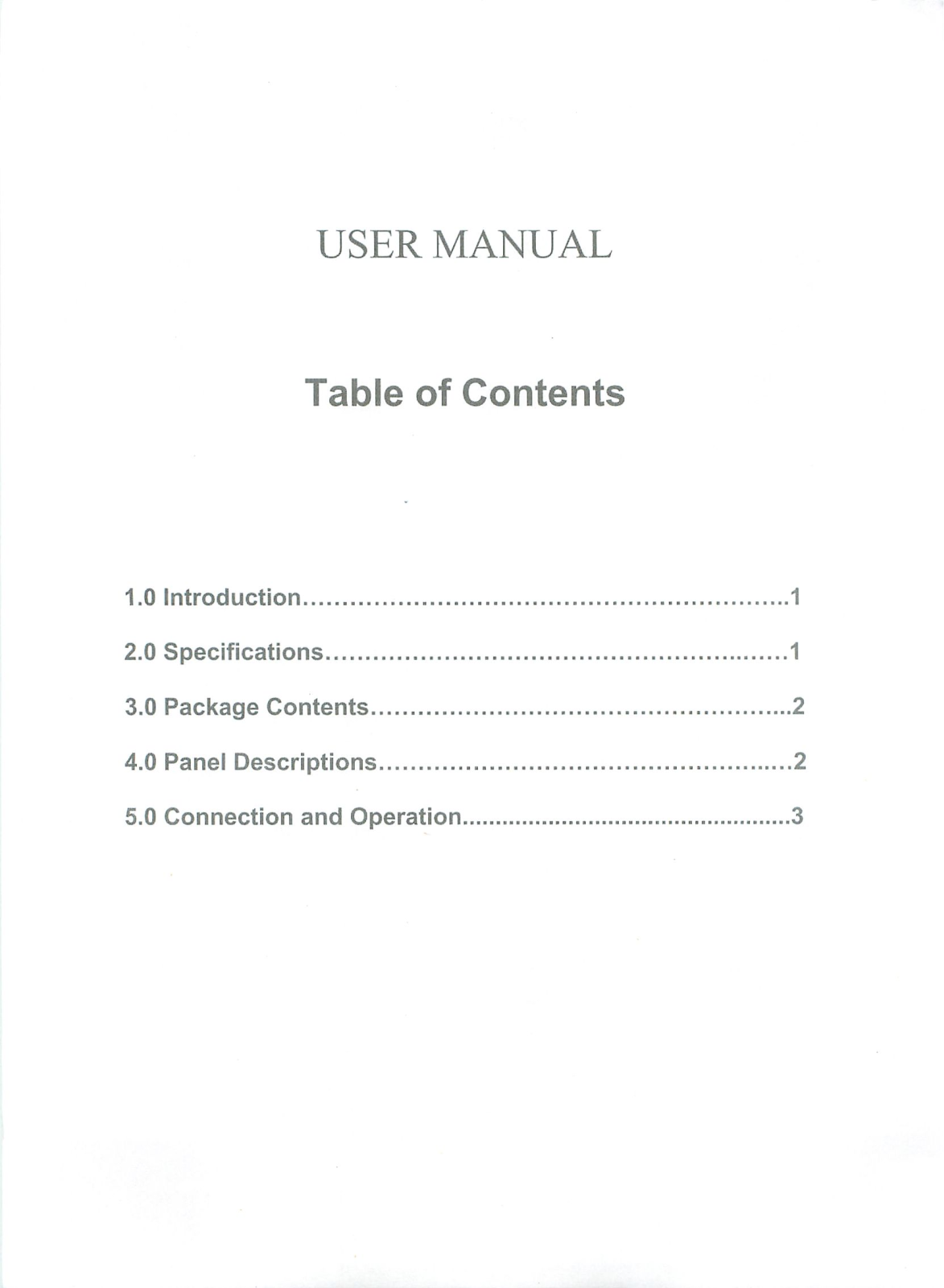 Monoprice 8146 User Manual