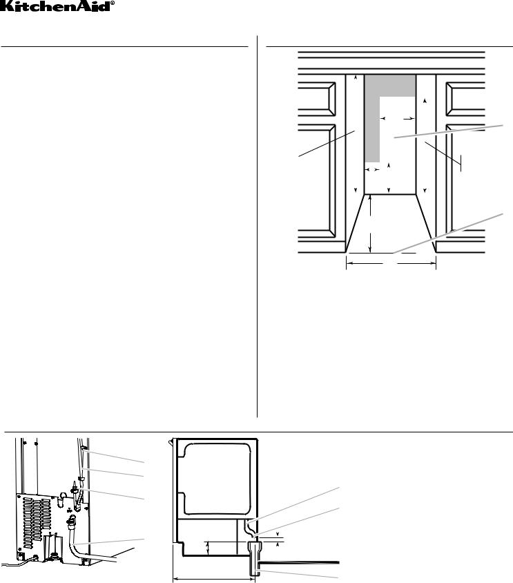 KitchenAid KUIC18NNXS, KUIC18PNXS, KUIS18PNXS Dimension Guide