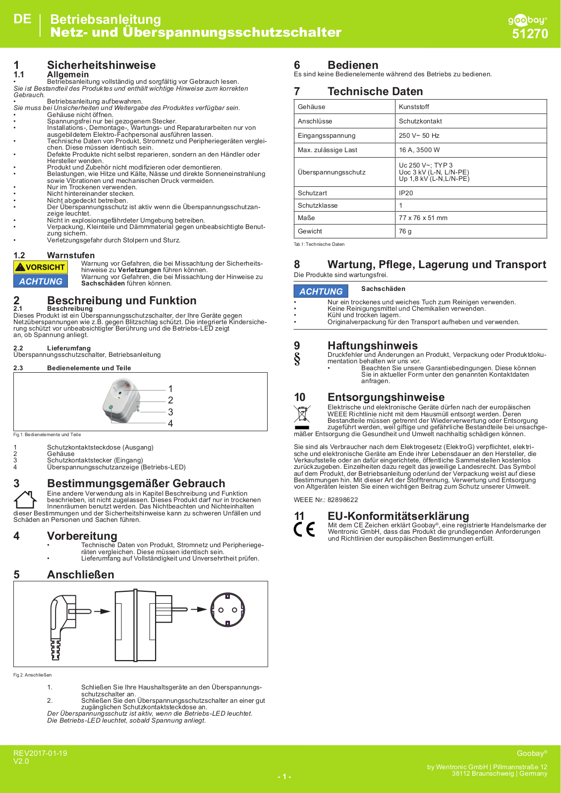 Goobay 51270 User manual