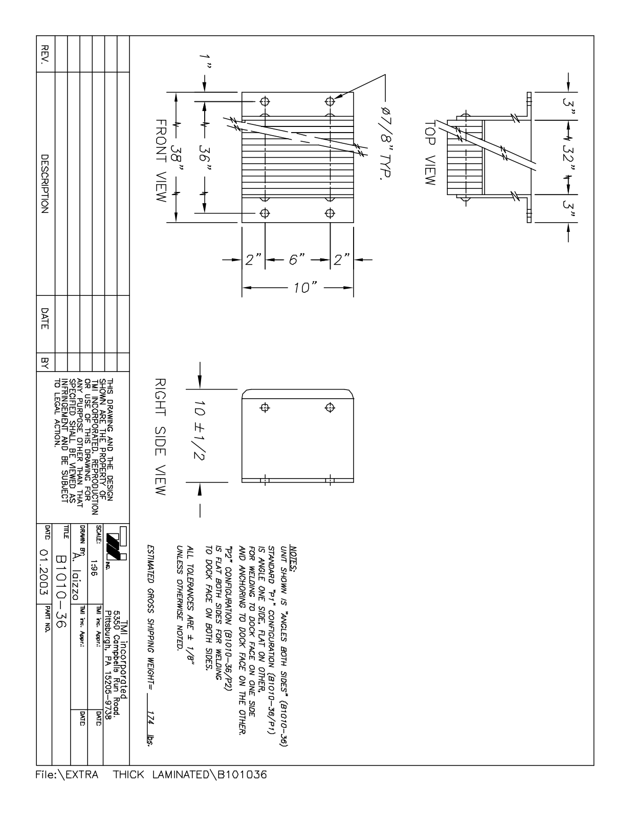 Tmi B101036 User Manual