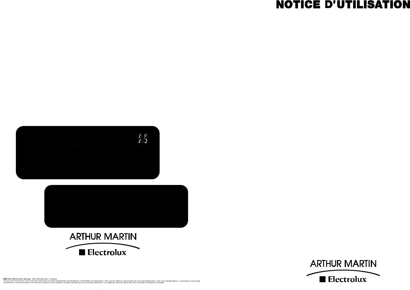 ARTHUR MARTIN ARA3333 User Manual