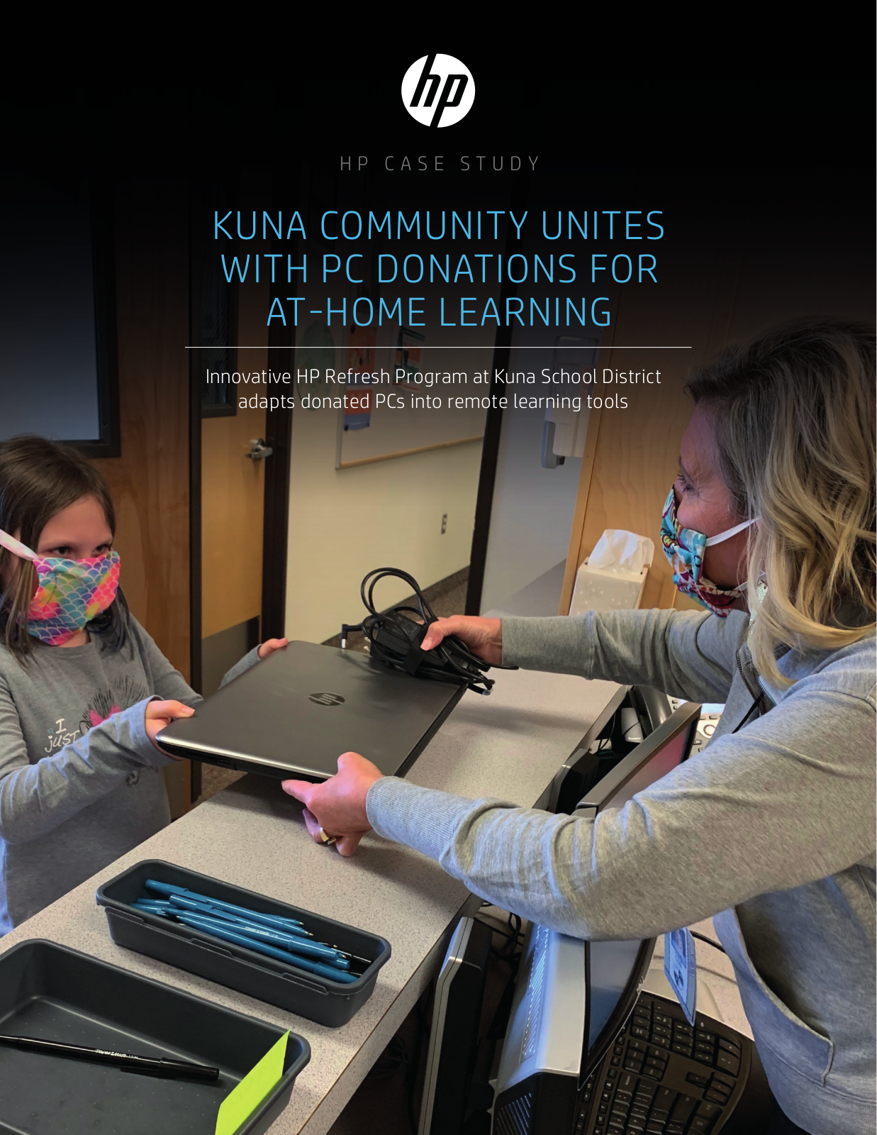 HP KUNA COMMUNITY UNITES WITH PC DONATIONS FOR AT-HOME LEARNING User Manual