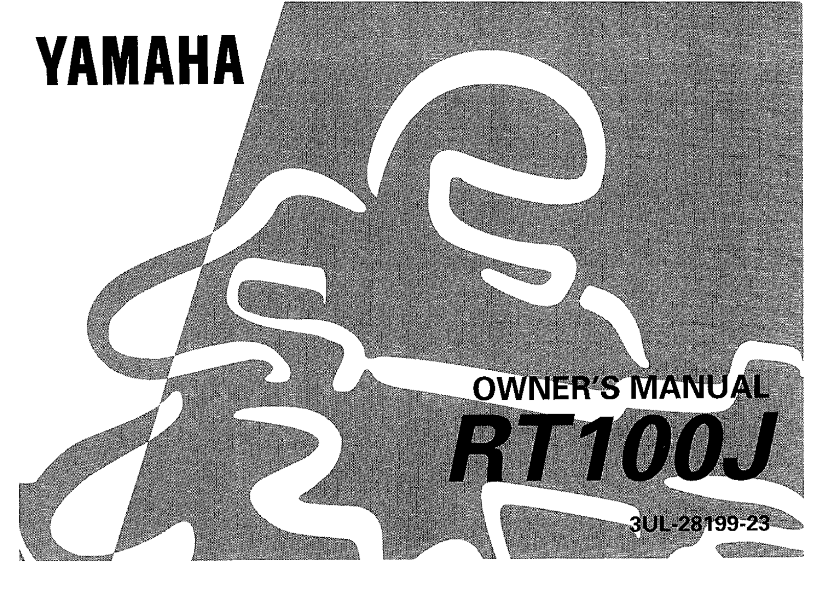 Yamaha RT100 J 1997 Owner's manual