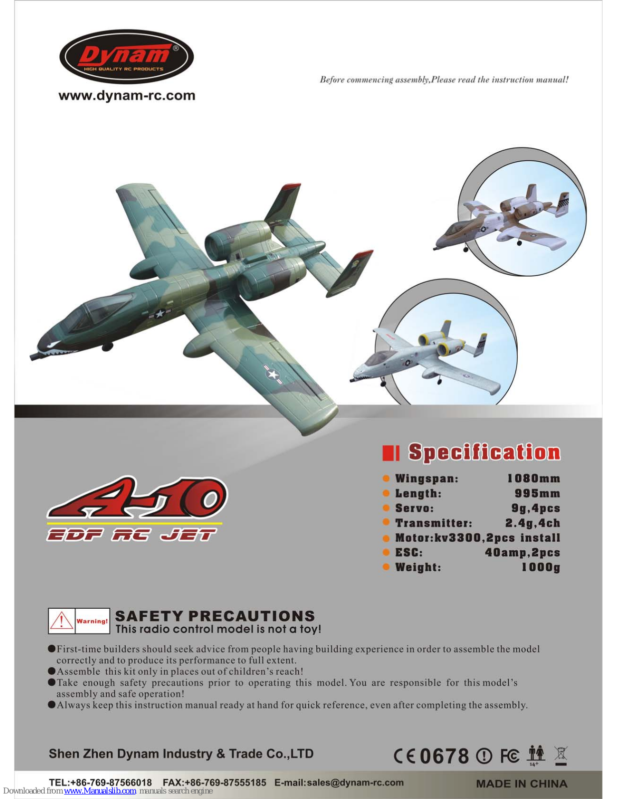 Dynam A-10 User Manual - ManualMachine.com