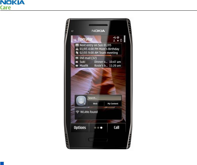 Nokia X7-00.1, X7-00, RM-659, RM-707 Service Manual