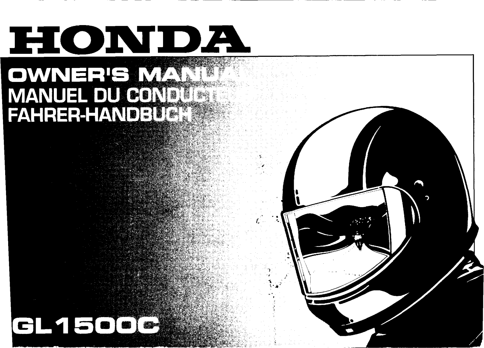 Honda GL1500C Owner's Manual