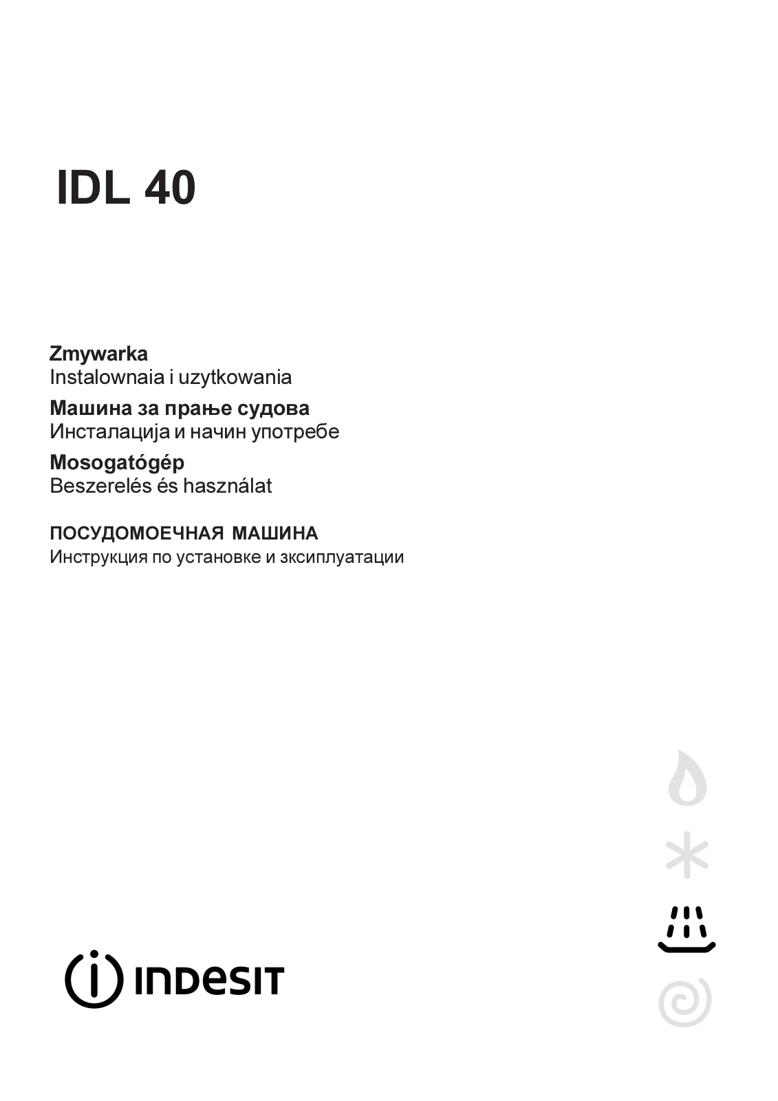 INDESIT IDL 40 User Manual