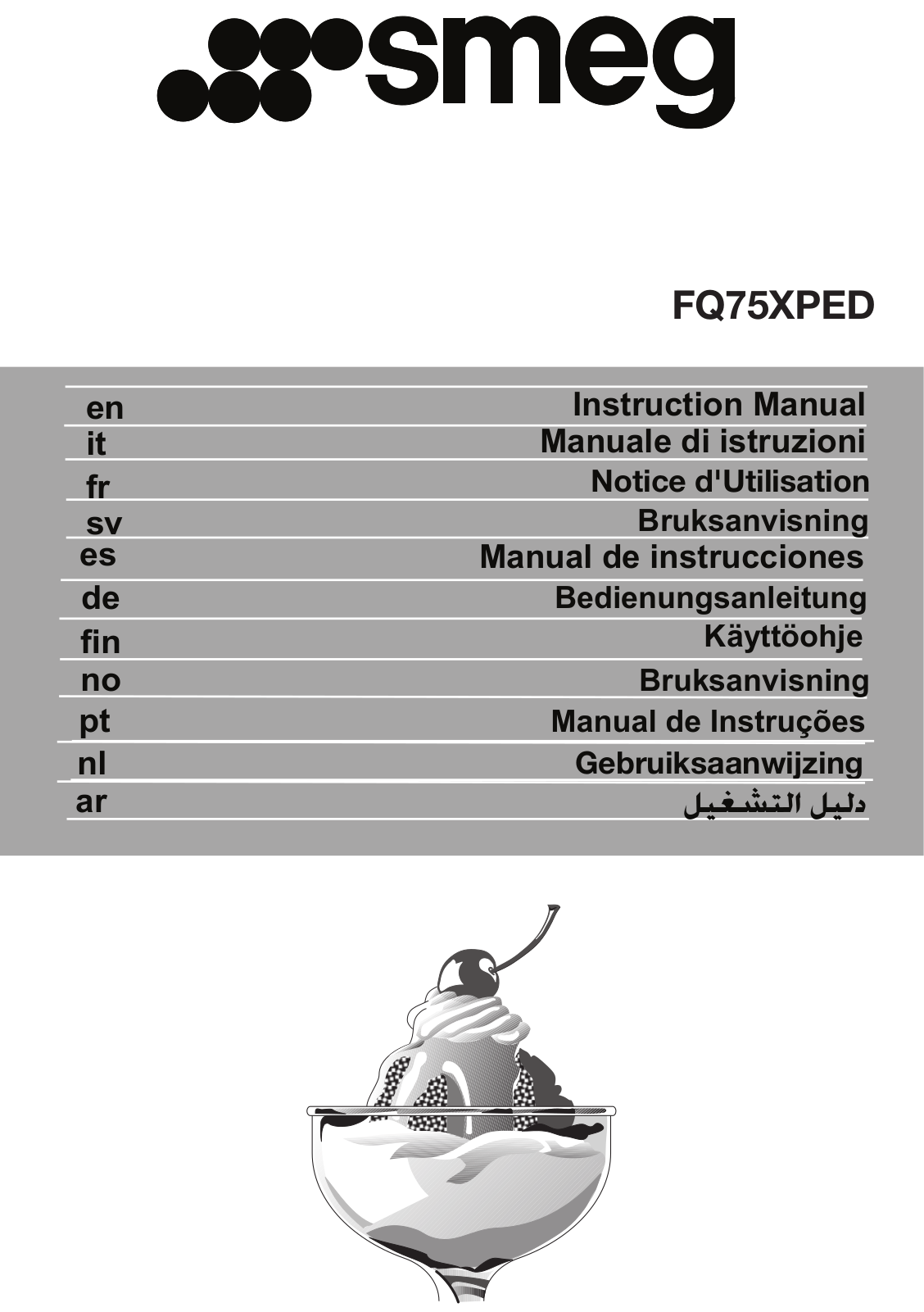 Smeg FQ75XPED User manual