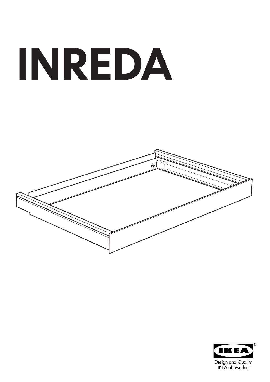 IKEA INREDA PULL OUT FRAME Assembly Instruction