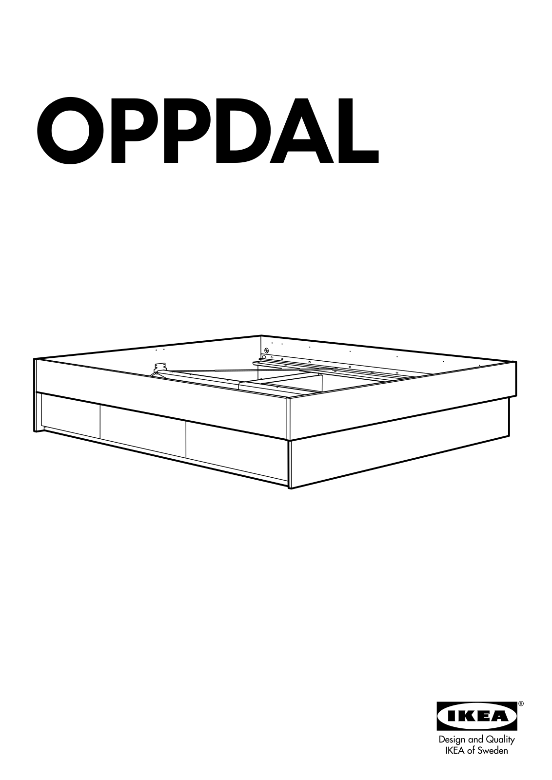 IKEA OPPDAL BETTGESTELL User Manual