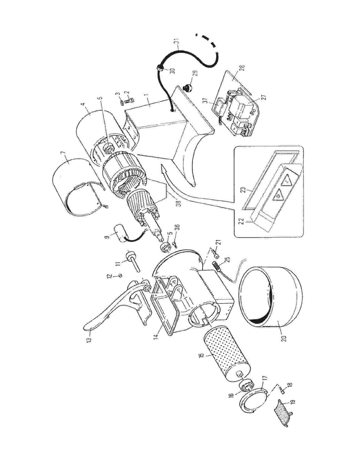 Omcan Food Machinery GFHP2 Parts List