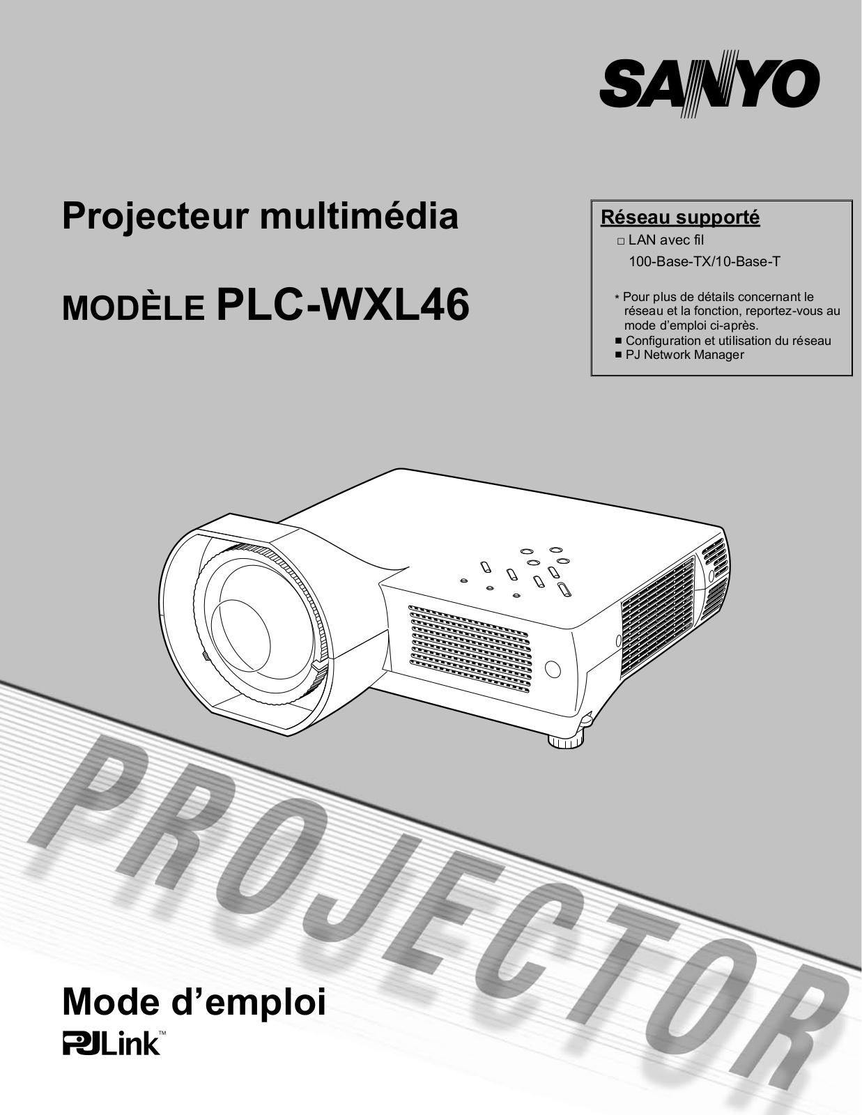 SANYO PLC-WXL46 User Manual