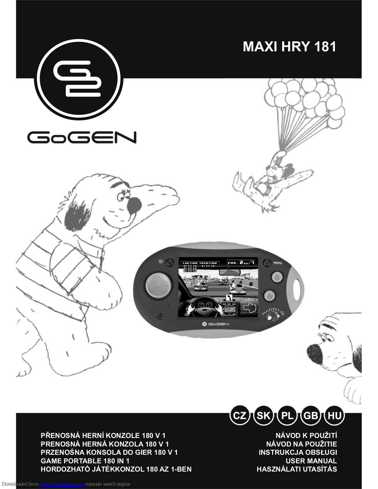 Gogen MAXI HRY 181 Owner's Manual