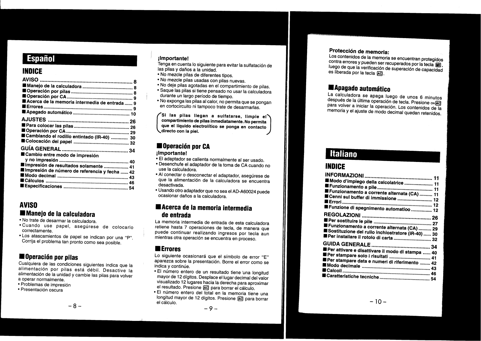 Casio HR-8TE User Manual
