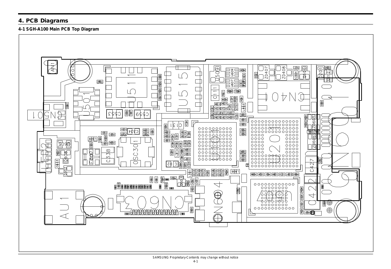 Samsung SGH-A188 PCB Diagram