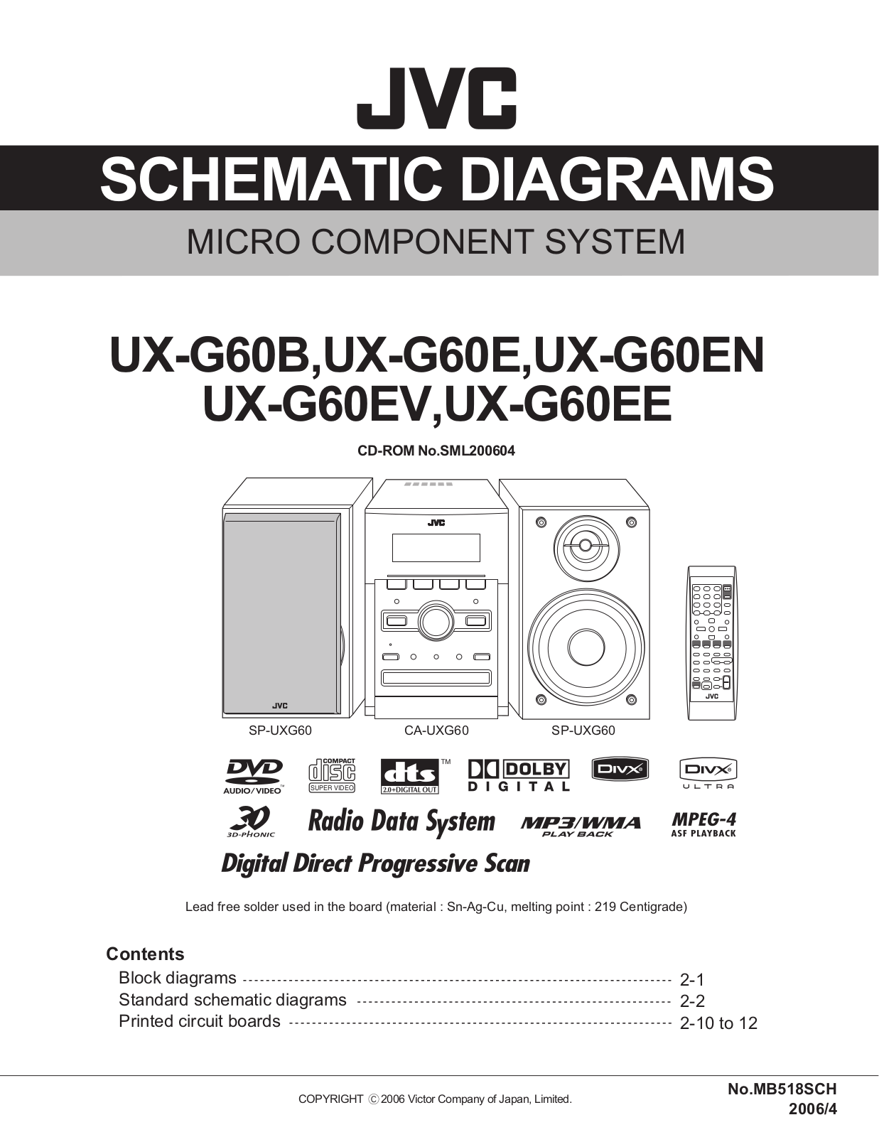 Jvc UX-G60-EV, UX-G60-EN, UX-G60-EE, UX-G60-E Service Manual
