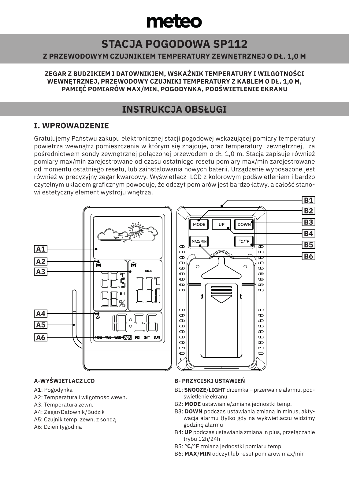 METEO SP112 User guide - ManualMachine.com