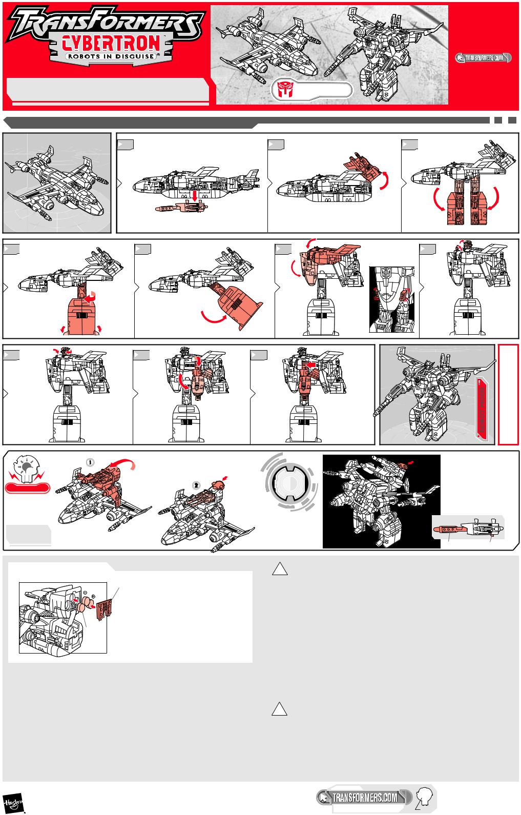 HASBRO Transformers Cybertron Jetfire User Manual