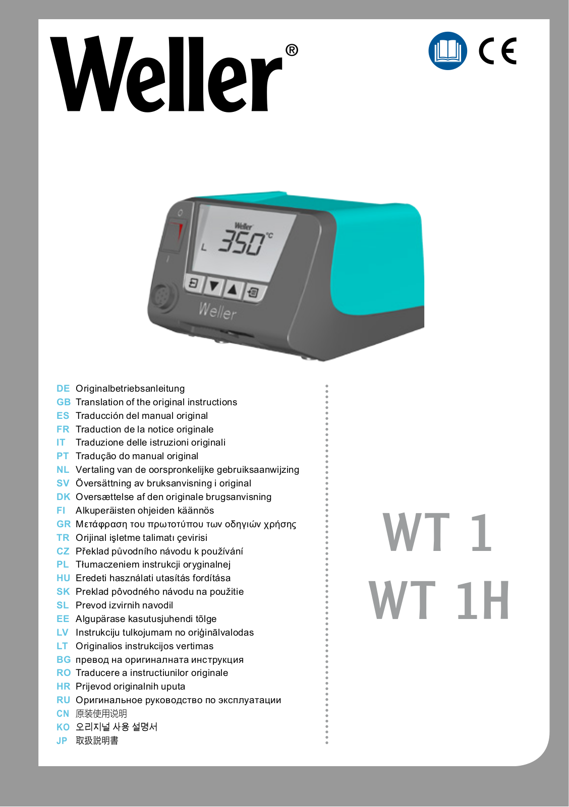 Weller WT 1010 User Manual