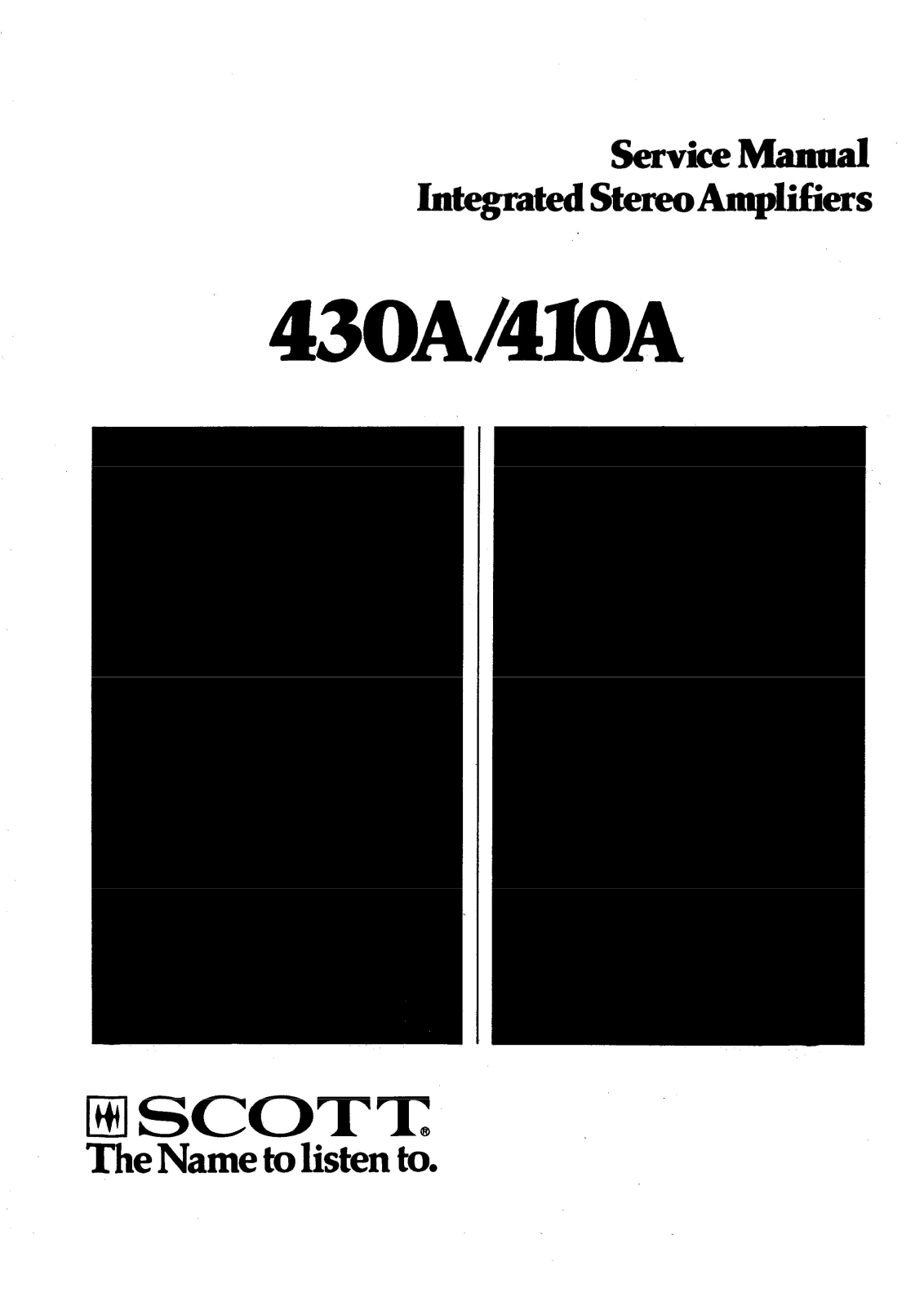 H.H. Scott 410-A, 430-A Service manual