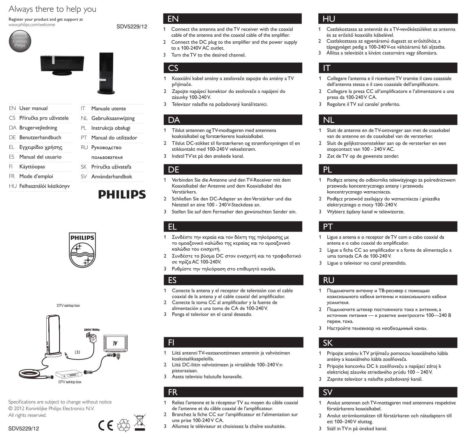 Philips SDV5229/12 Quick Start Guide - ManualMachine.com