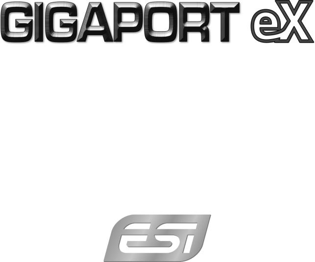 ESI Gigaport Ex User’s Guide