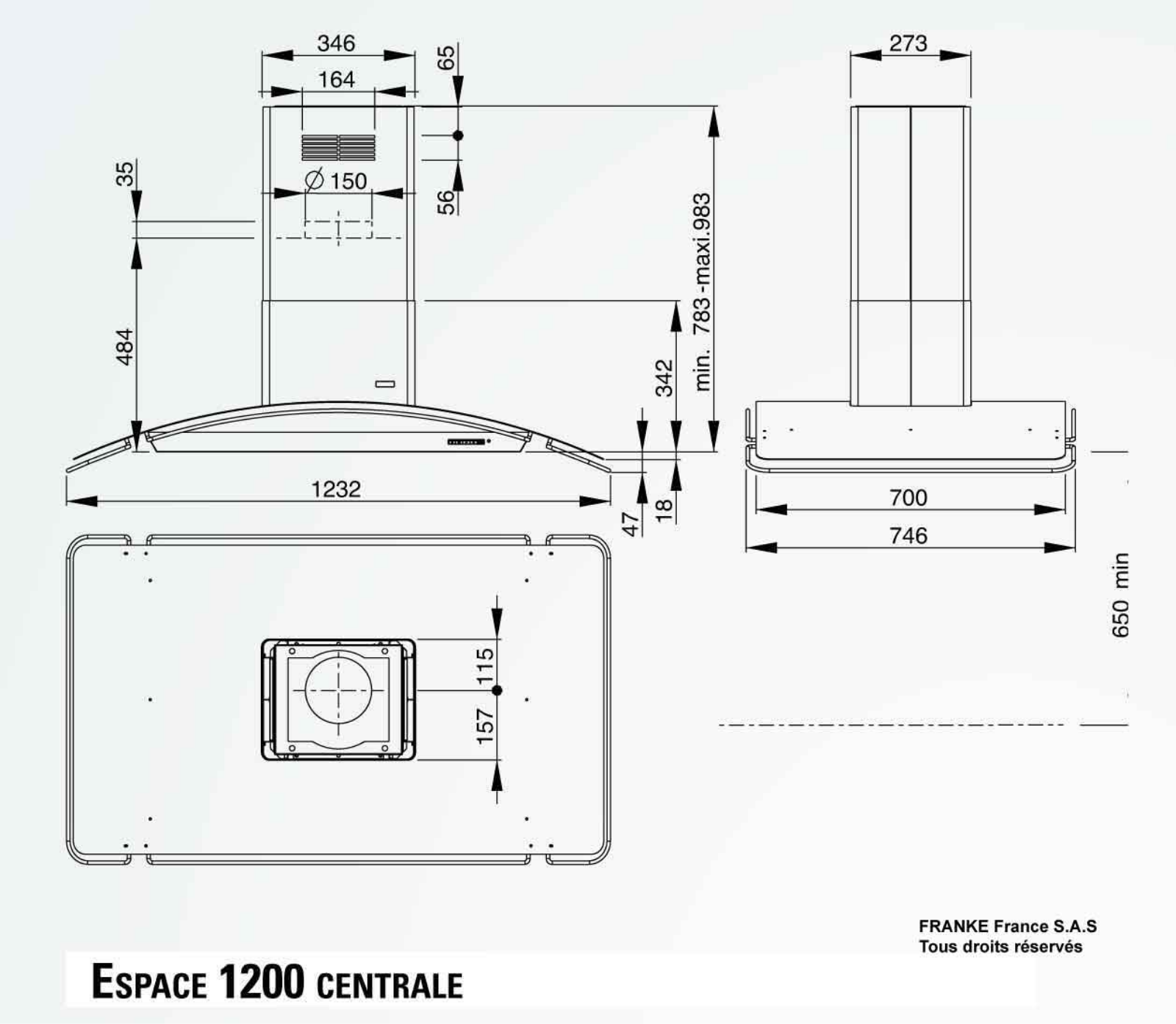 ROBLIN ESPACE 1200 CENTRALE User Manual