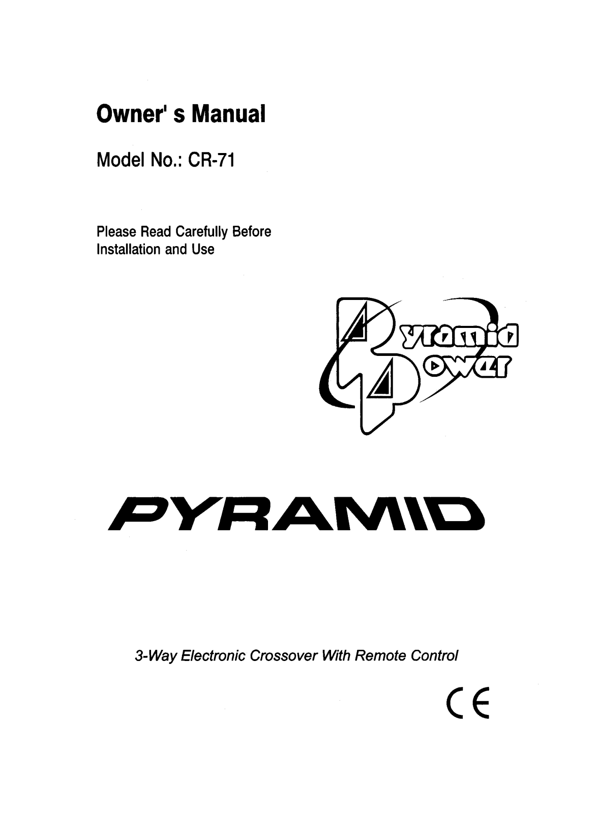 Pyramid Technologies CR-71 User Manual