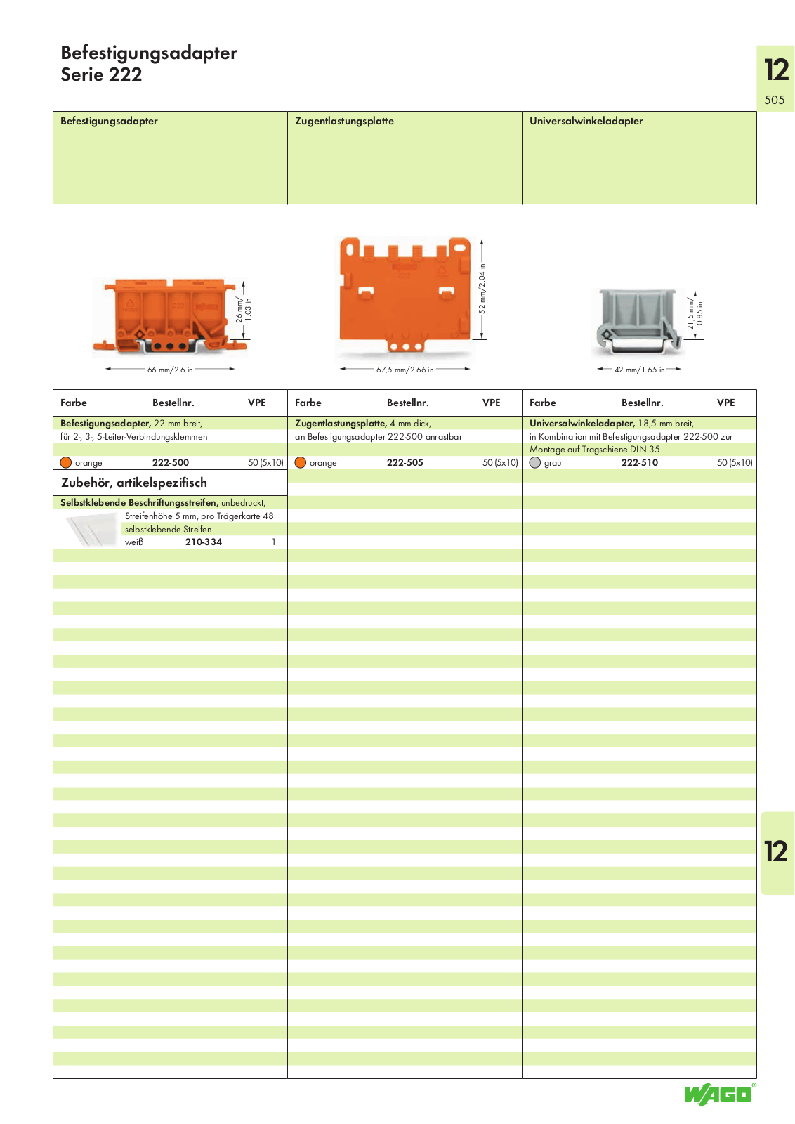WAGO 222-510 Datasheet - ManualMachine.com
