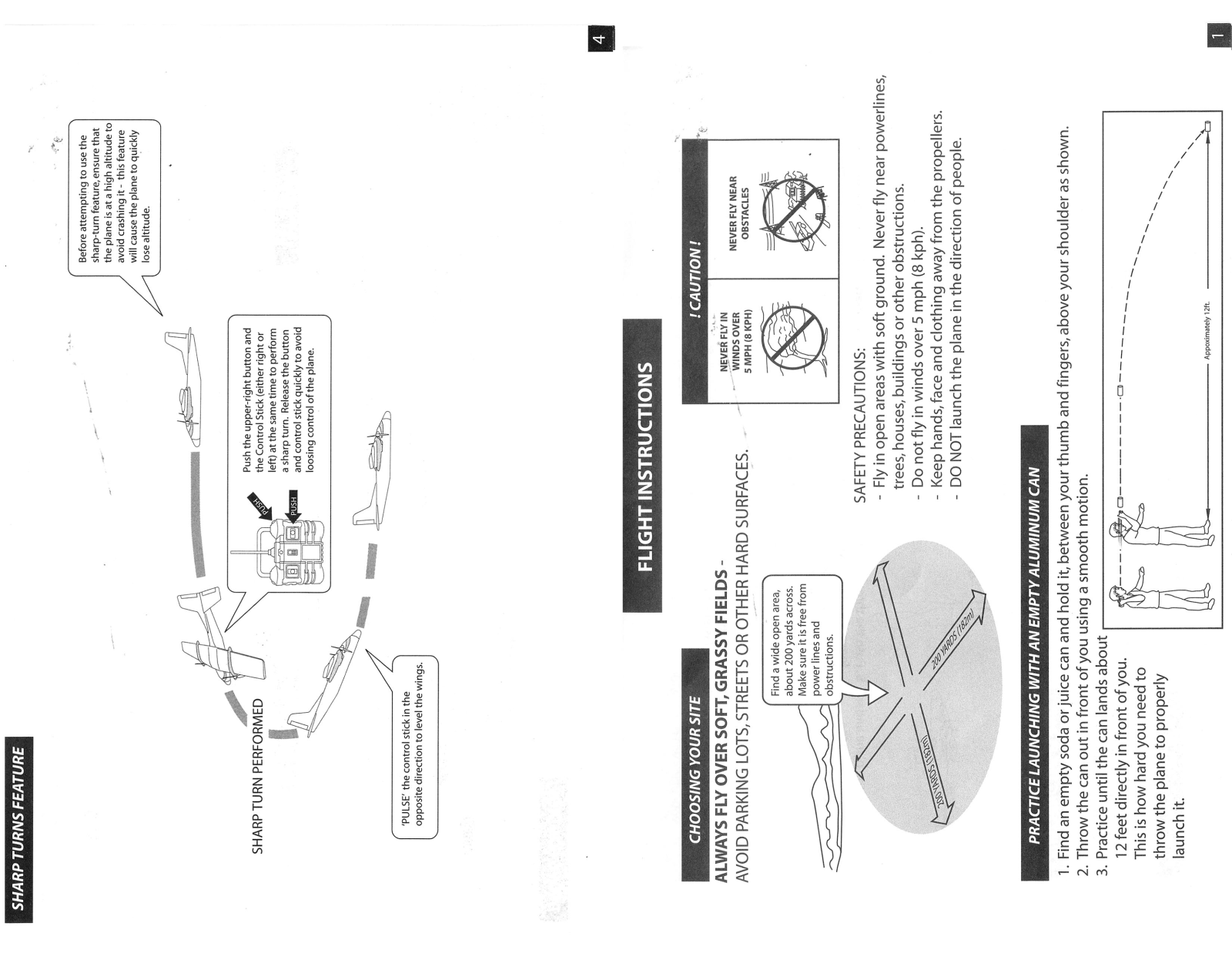 Mga Entertainment SKYDIVER RC FLYING INSTRUCTIONS 1 4