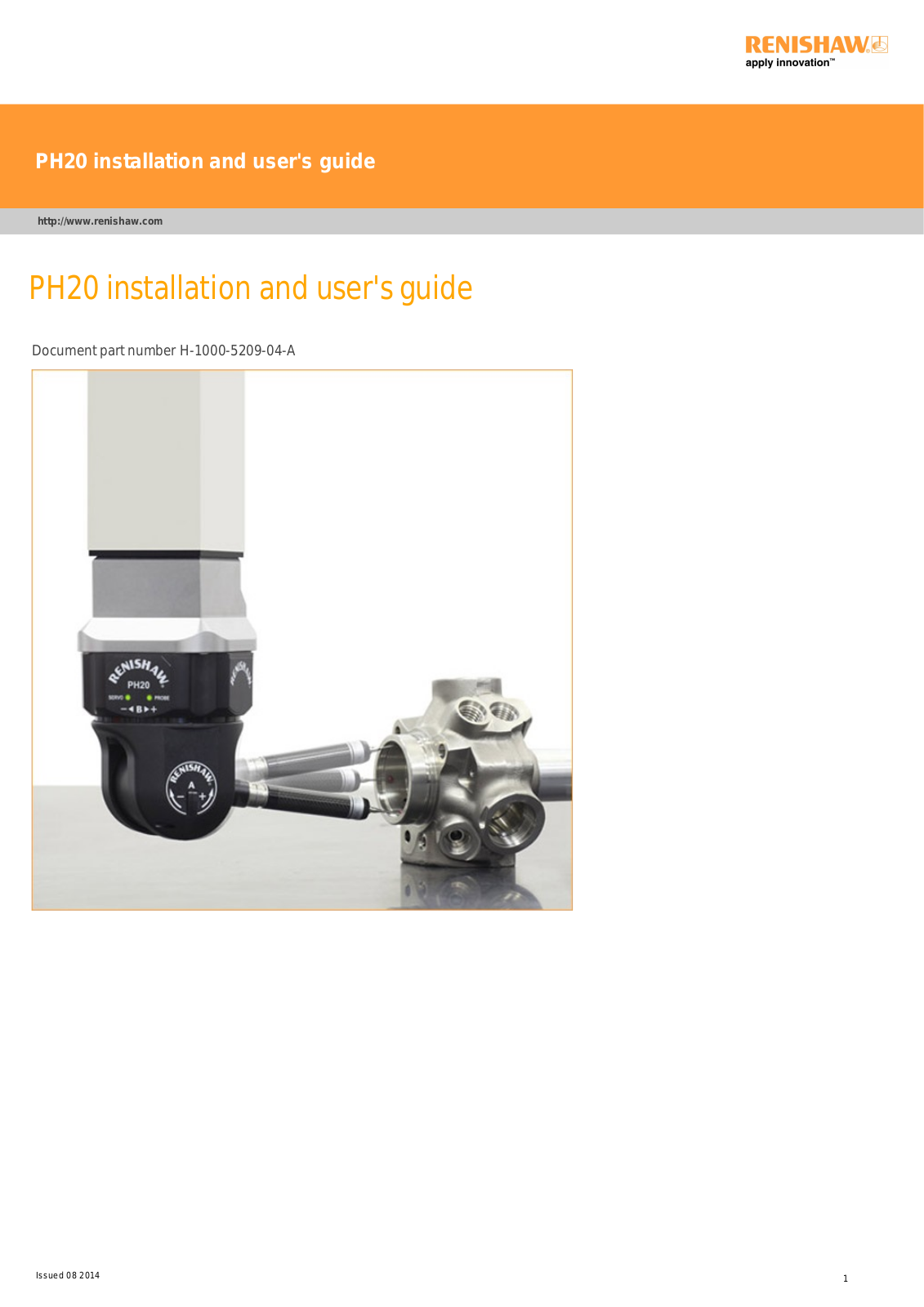 renishaw PH20 Users Guide