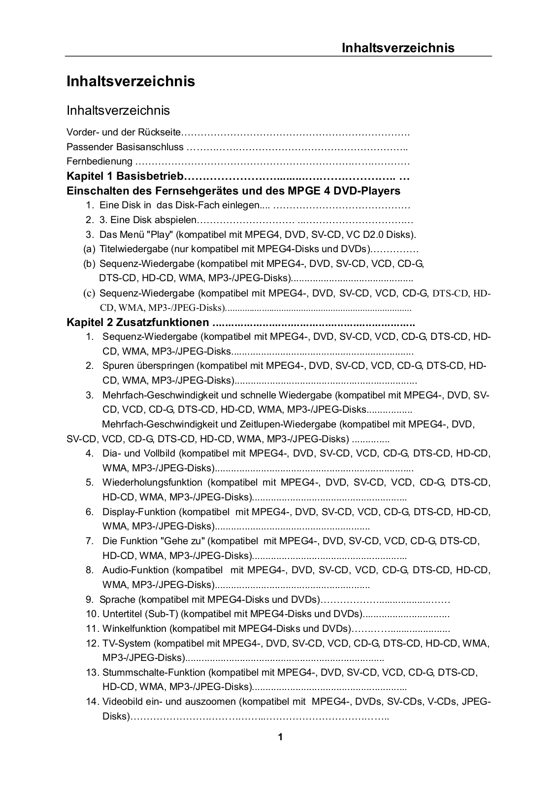 Denver DVU-1008 User Manual