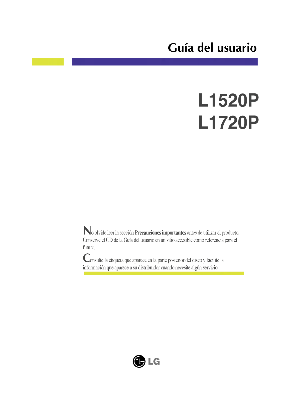 LG L1520P User Manual