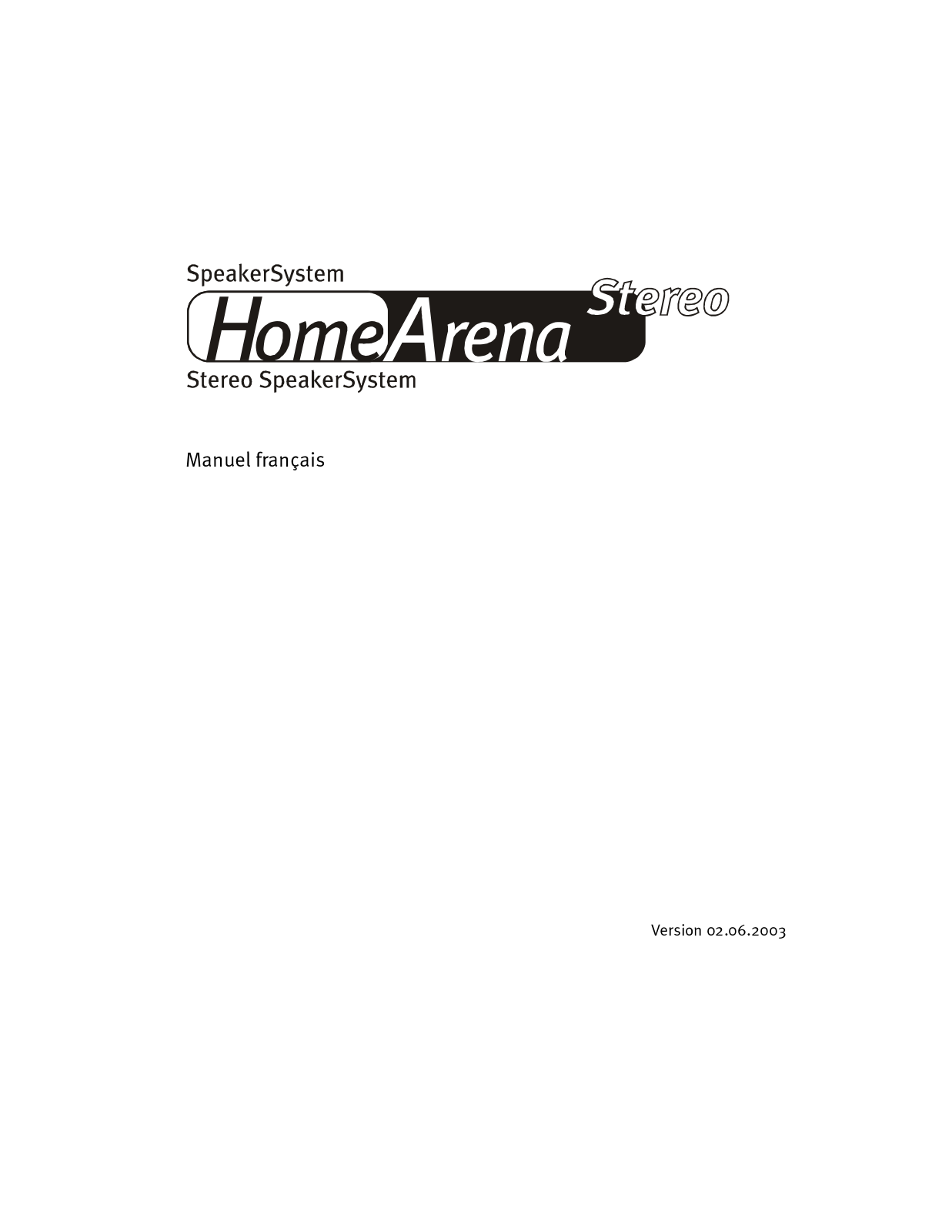 Terratec HOMEARENA STEREO User Manual