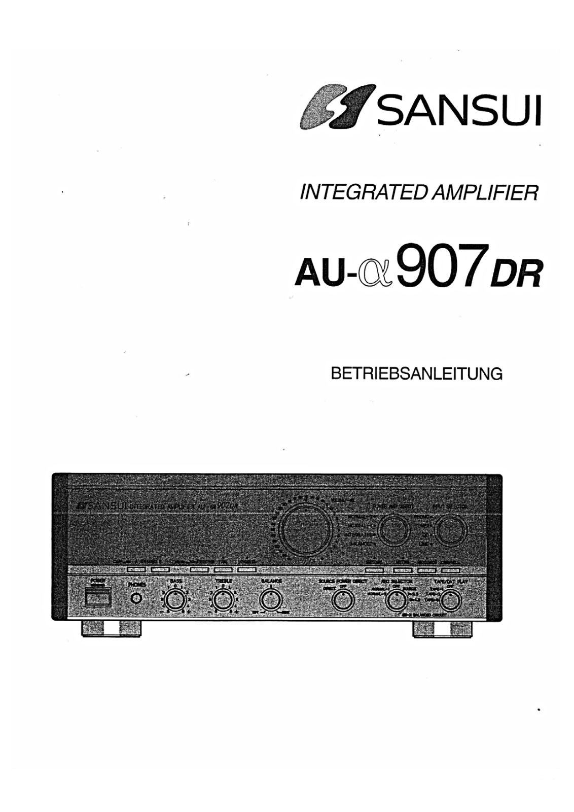 Sansui AU-a907-DR Owners Manual