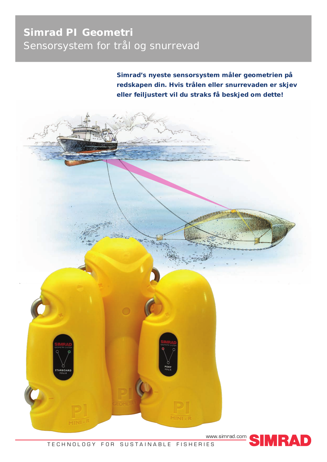 Simrad PI GEOMETRY DATASHEET