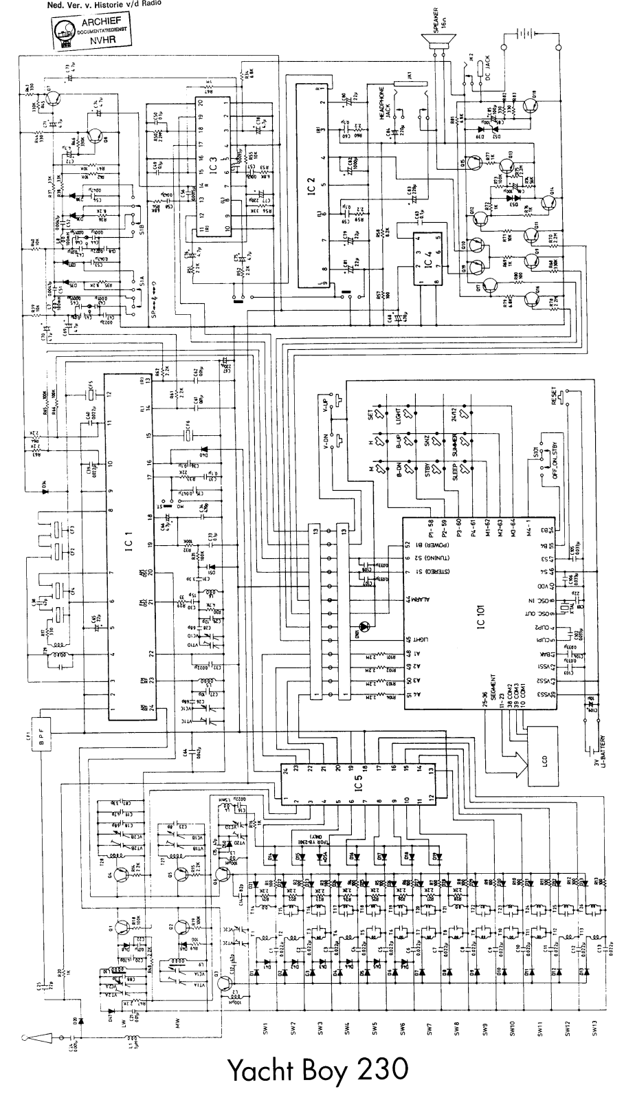 Grundig Yacht Boy 230 Schematic