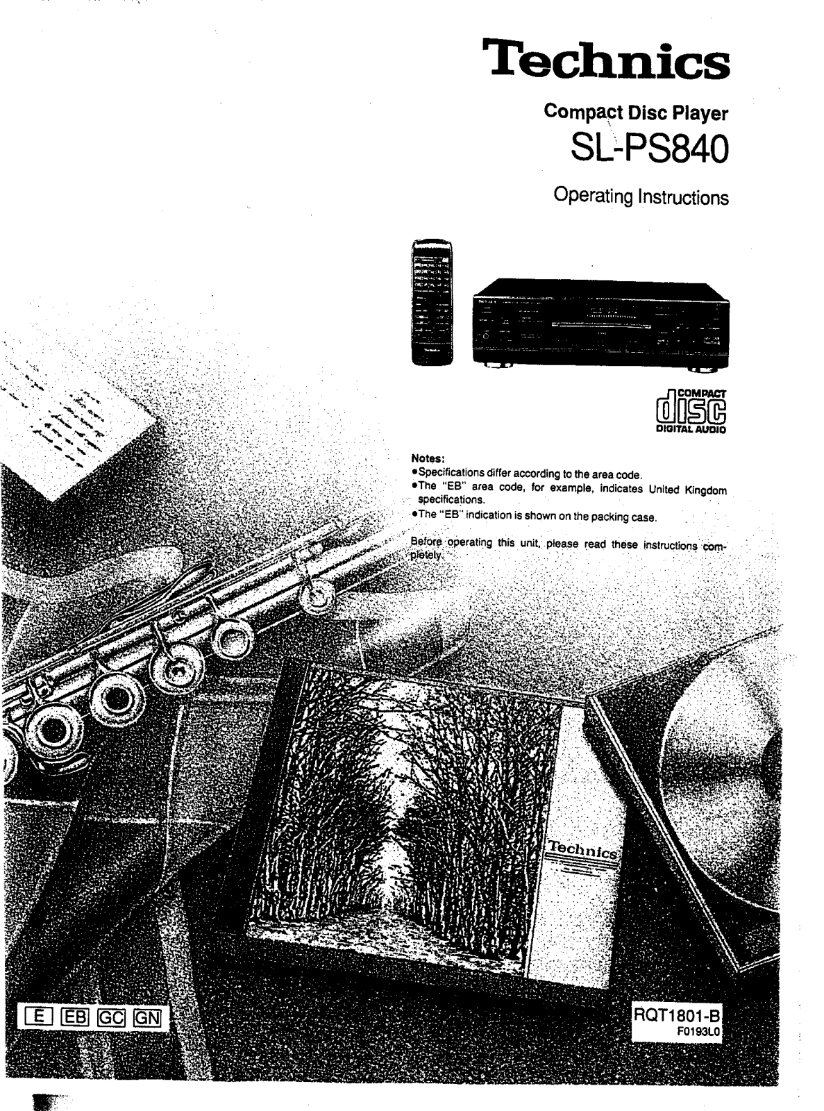 Technics SL-PS840 User Manual