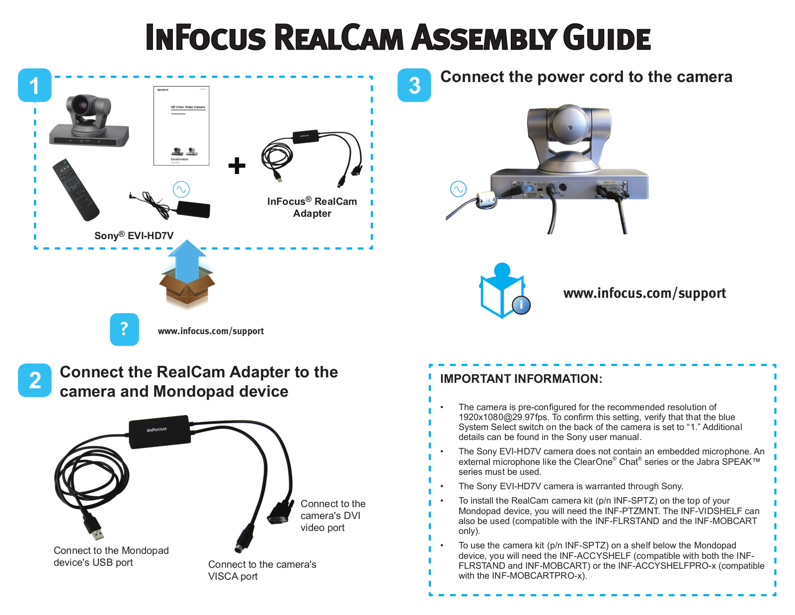 InFocus EVI-HD7V User Manual