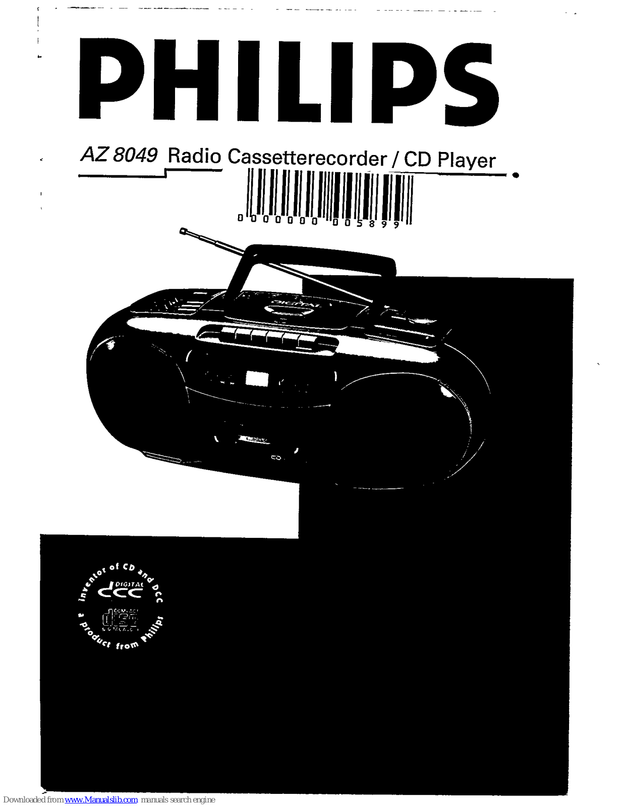 Philips AZ 8049, AZ8049/05, AZ8049/00, AZ8049/17 User Manual