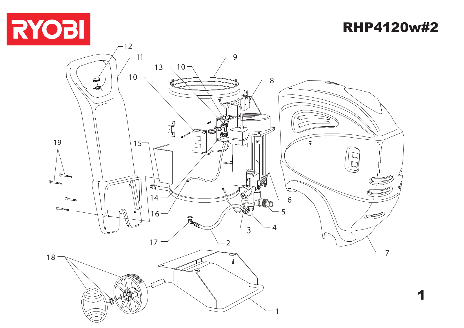 Ryobi RHP4120W-2 User Manual