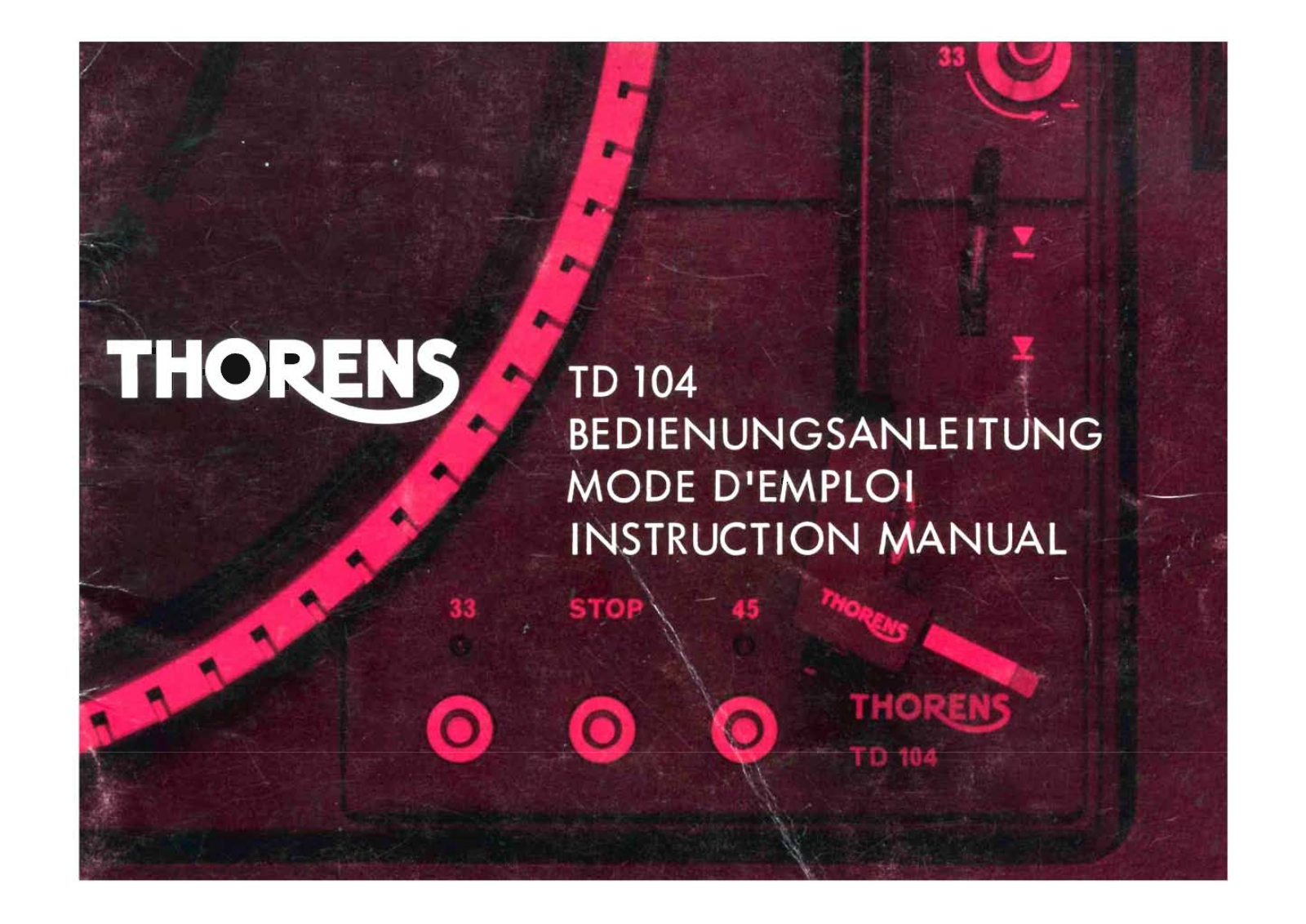 Thorens TD-104 Owners Manual