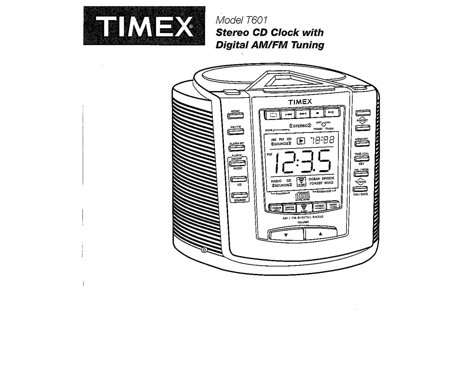 Timex T601 Owner Manual