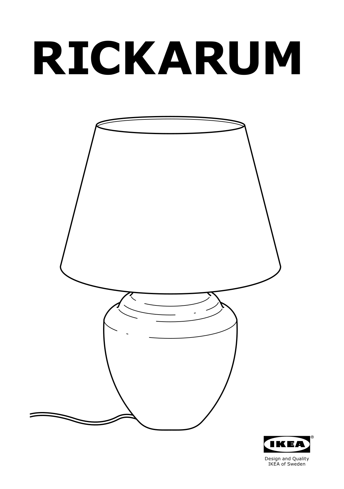 IKEA RICKARUM User Manual