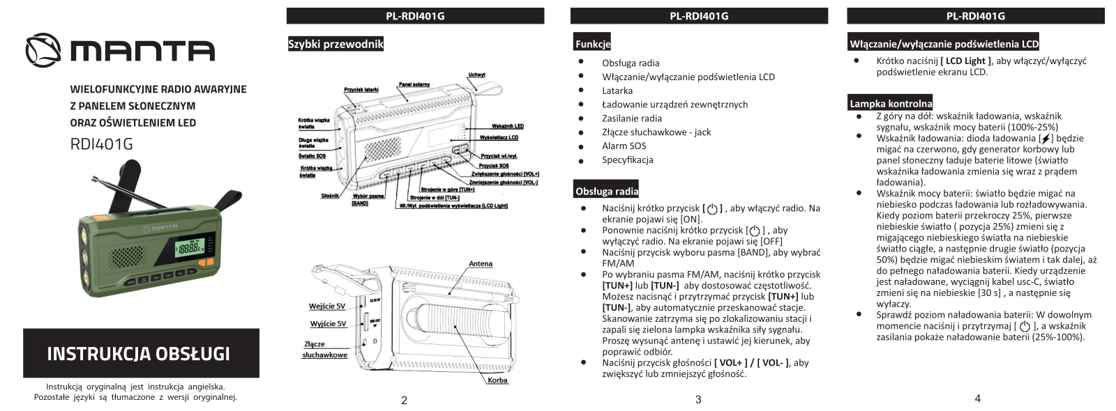 MANTA RDI401G User guide - ManualMachine.com