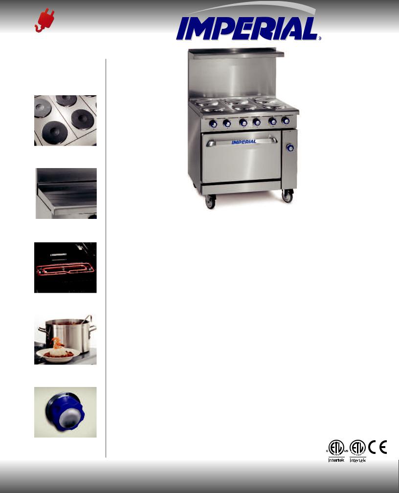 Imperial Commercial Cooking IR-6-E-C Manual