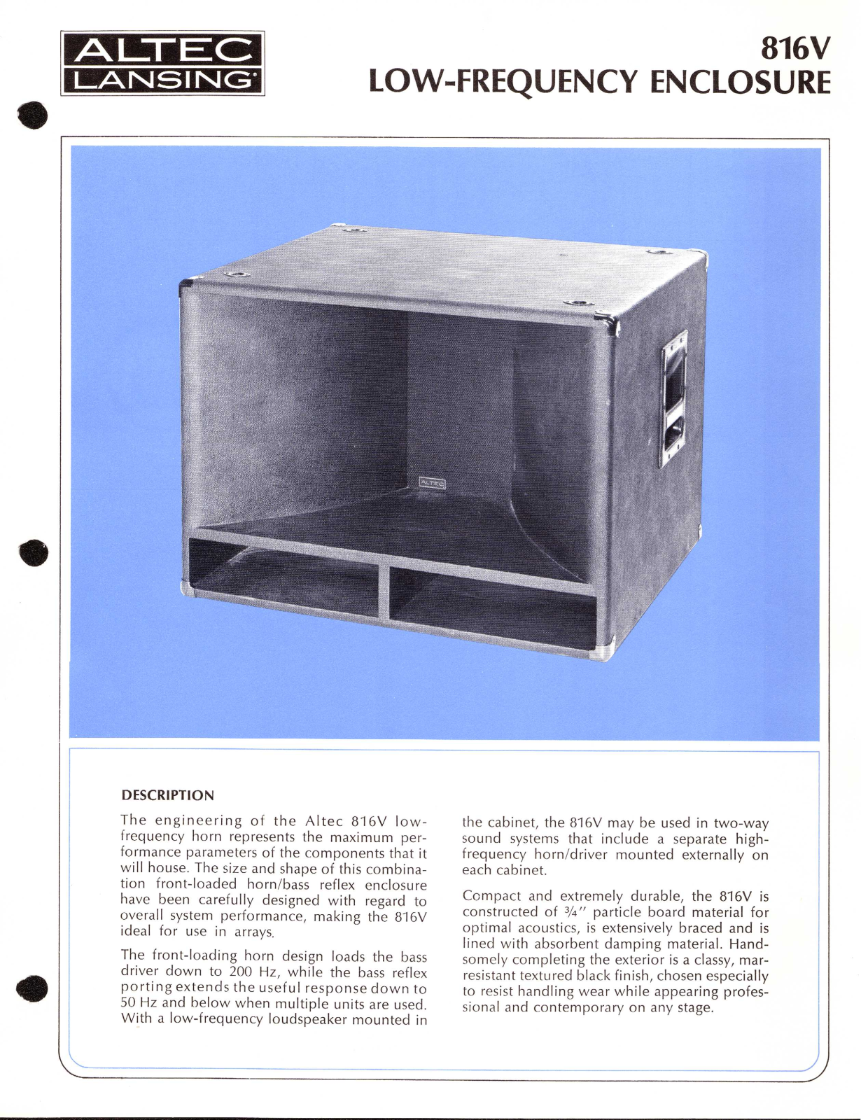 Altec lansing 816V User Manual