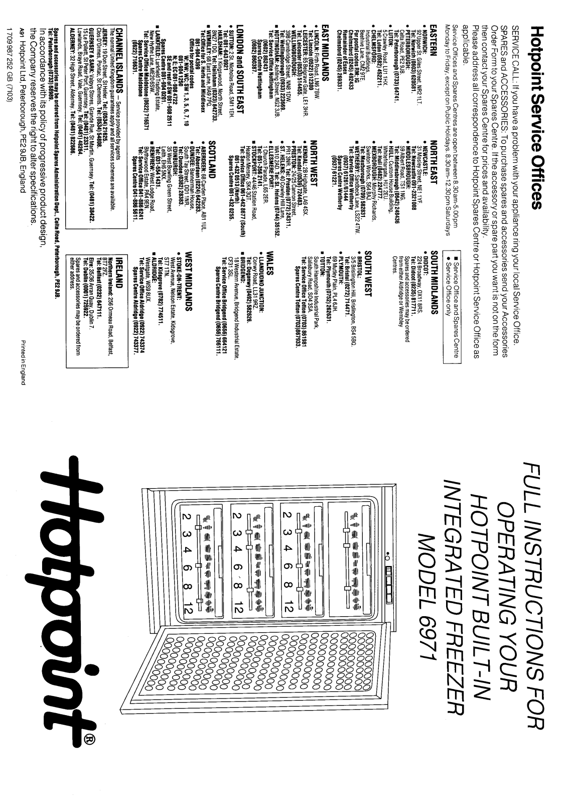 Hotpoint 6971 User Manual